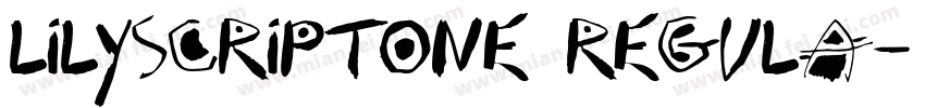 Lilyscriptone regula字体转换